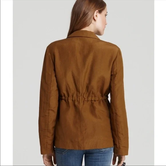 Marc Jacobs Carli Silk Linen Drawstring Blazer XS - Picture 3 of 6